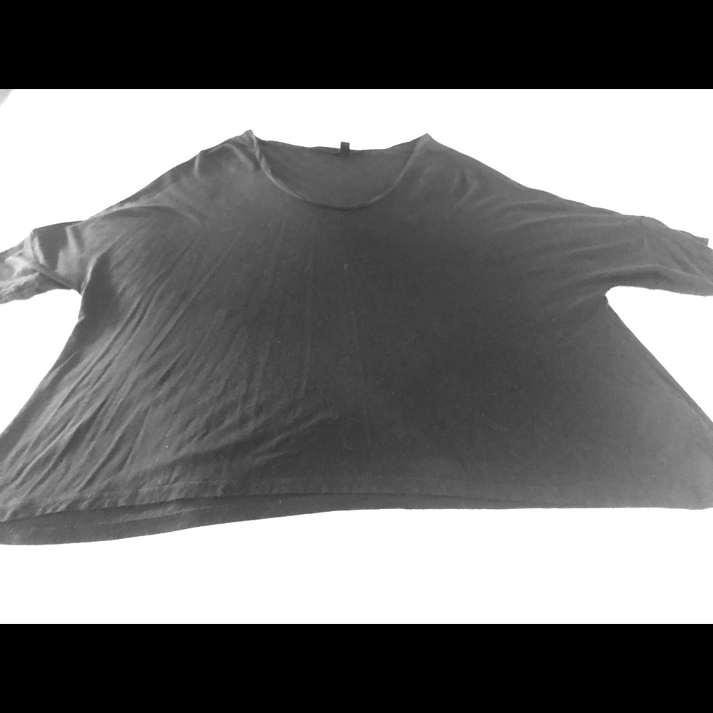 J crew cropped swing black tee. Small.